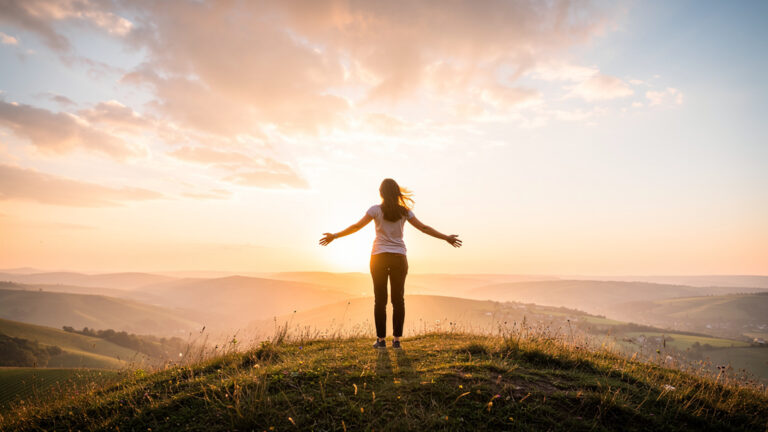 Člověk žijící aktivní život s úzkostí - naděje a síla